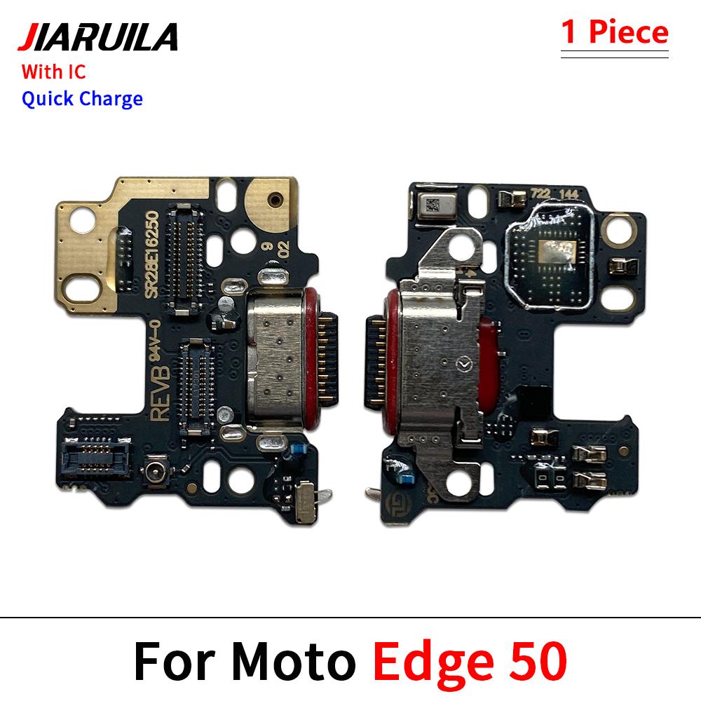 For Moto Edge 20 Lite Pro Edge 30 Fusion Neo USB Charging Port Charger Dock Connector Board Flex Cable With Mic Microphone