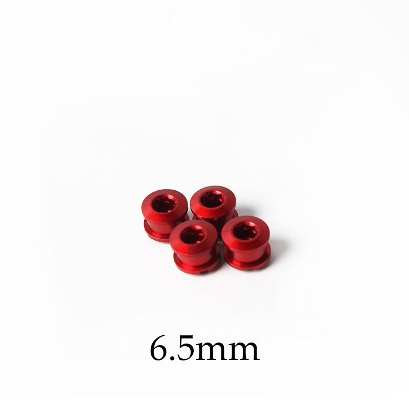 BUCKLOS 6.5/8.5mm Bicycle Chainwheel Screws Road MTB Chainring Bolts Aluminum Alloy Bike Crankset Bolts Accessories