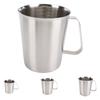 304 Stainless Steel Milk Frother Jug Coffee Milk Frothing Jug Latte Pitcher Measurement Jug Measuring Cup with Markings Spout