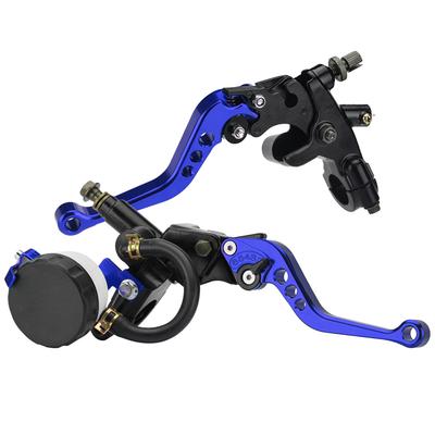 Hebel für Motorrad-Bremskupplungspumpe mit hydraulischem Hauptzylinder-Reservoir-Set, 7/8-Zoll-Kolben