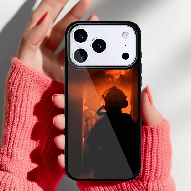 Firefighter Heroes Fireman soft Phone Case for iPhone 17 16 15 14 13 Pro Max Back Cover for 12 11 Pro Coque