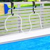 2x Poolstangenhalter Haken für Stangen Schwerlast Rostfrei zum Aufhängen von Poolausrüstung
