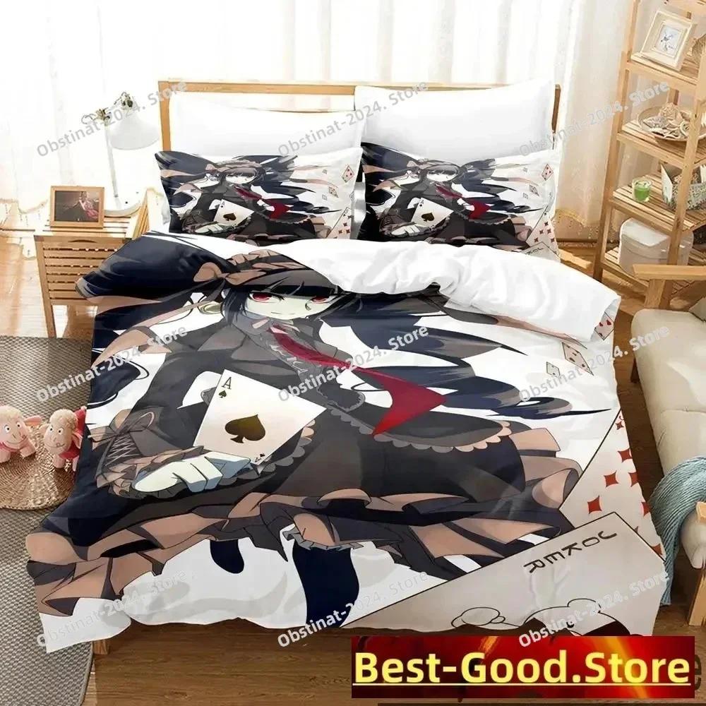Top Anime Danganronpa Monokuma Bedding Set Printed single Comforter Quilt Duvet Cover Pillow Case 3 Pieces Sets Kids Adult Size