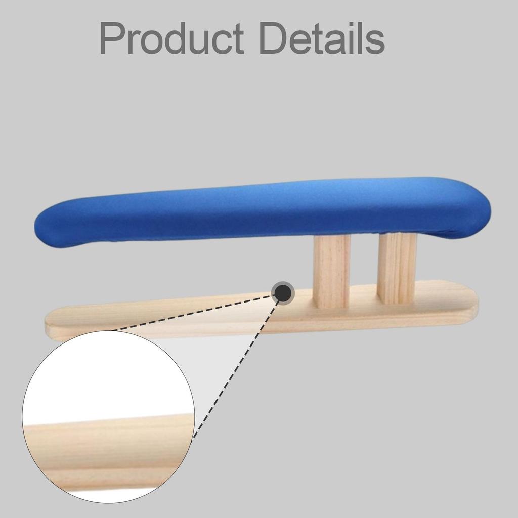 Desktop Wooden Ironing Board for Apartment, Dormitory Compact Multipurpose with Stable Base