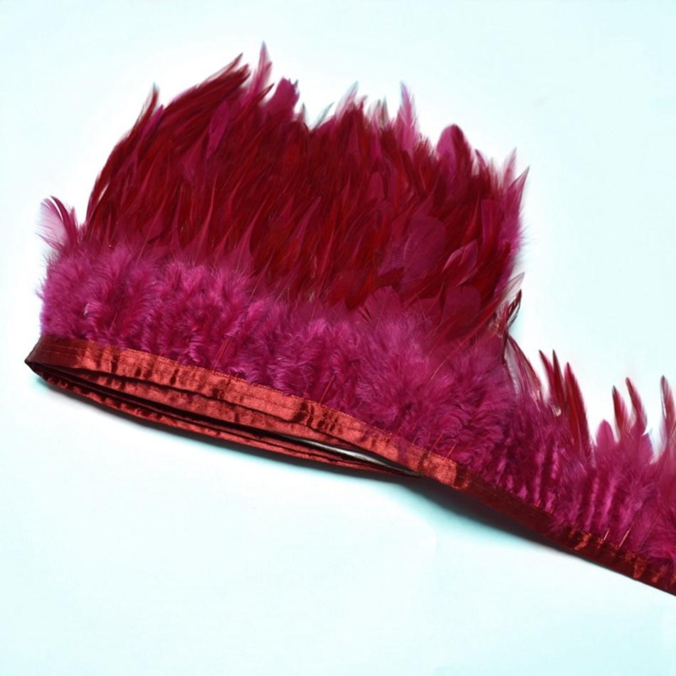 10Meters Natural  Feathers Trim Ribbon Sewing Clothes Handwork Feathers Party Wedding Plumas Crafts DIY Decoration 10-15cm