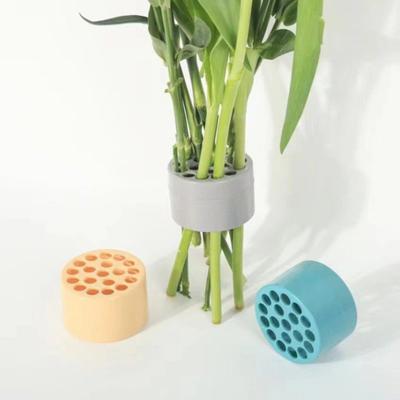 מחזיק גבעול איקבנה ספירלי, מפתל זר פרחים DIY, אגרטל, רשת מסדר פרחים, רב-פתחים, מעמד קיבוע צמחים, כלי סידור פרחים