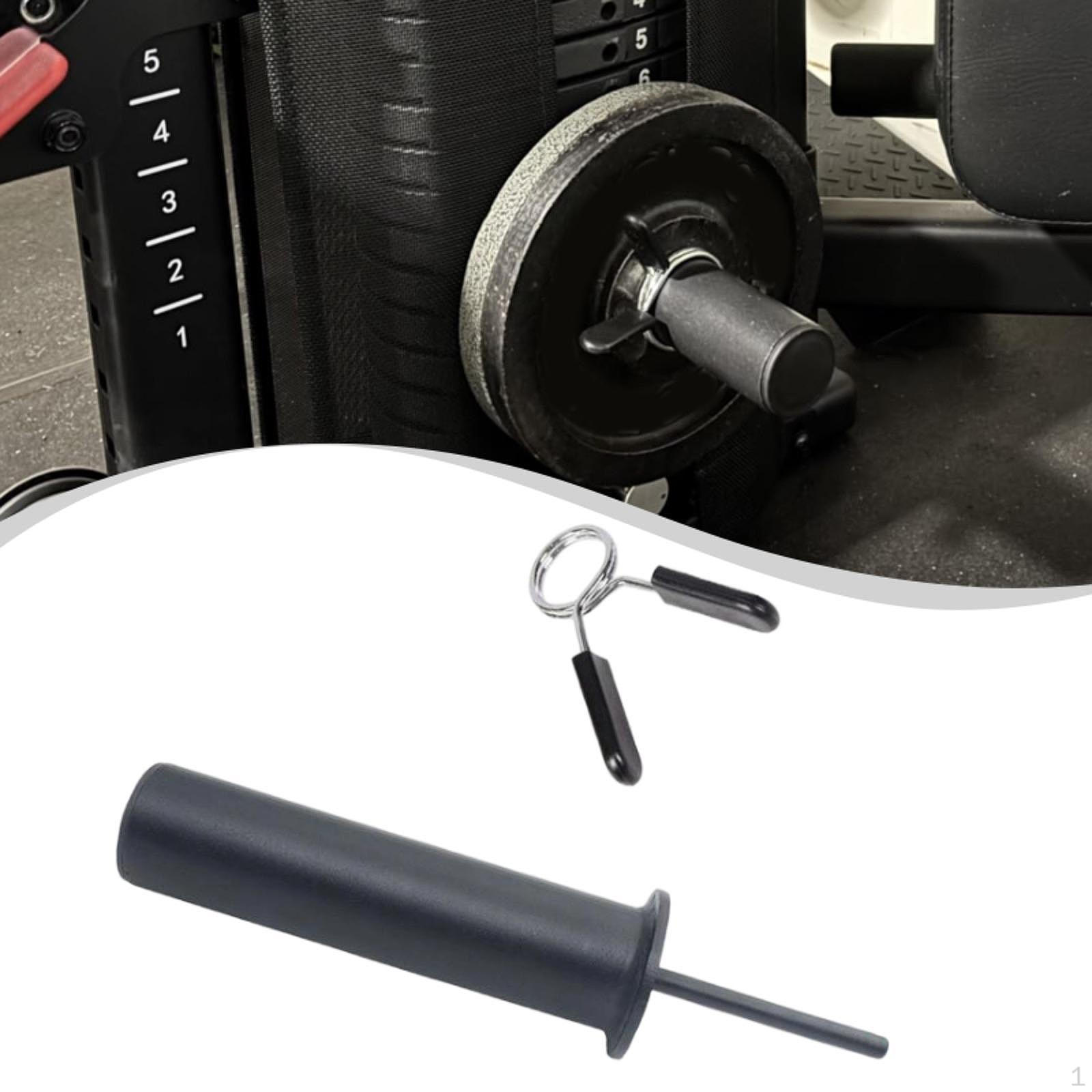 

Weight Stack Pin Fitness Equipment Accessories with Spring Clip Clamp 60kg Load Capacity Sturdy Gym 8x110 mm