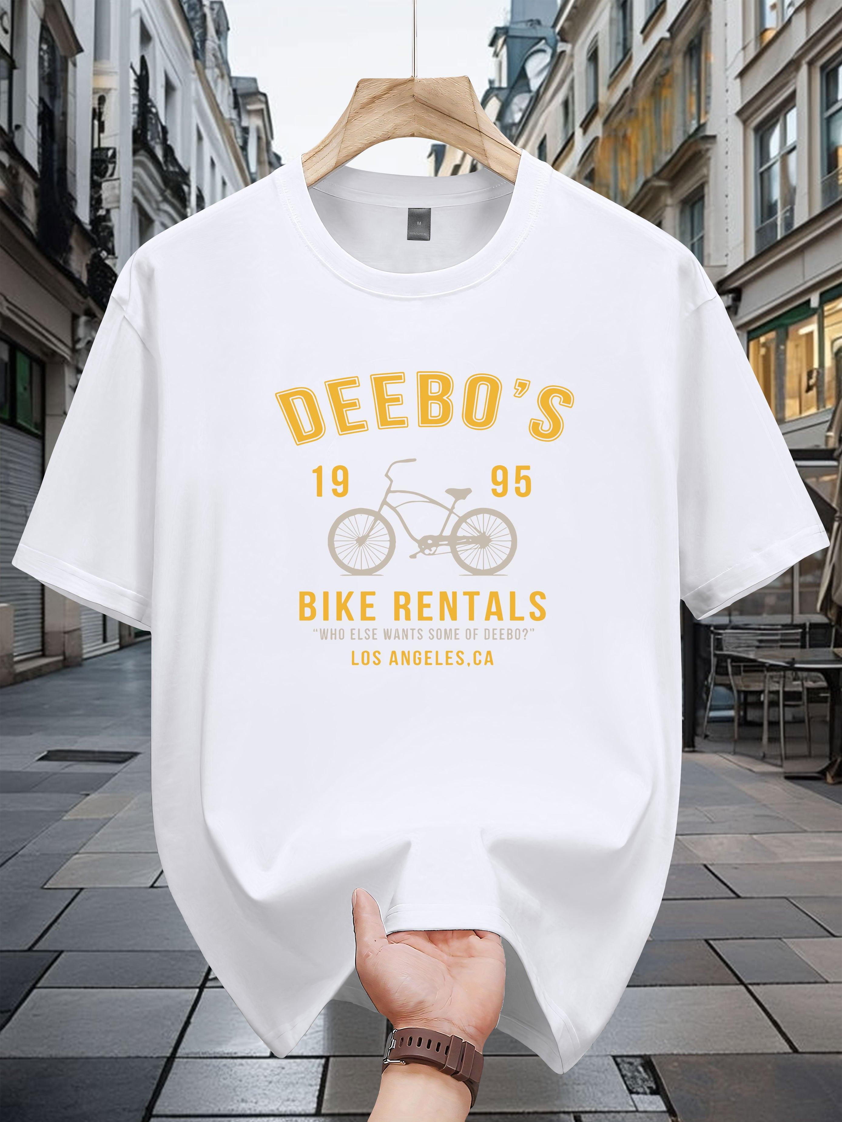 Deebo S Bike Rentals Graphic Tee - 100% Cotton Casual Summer T-shirt S