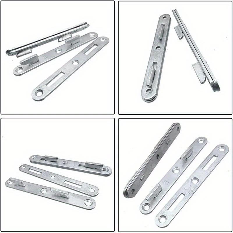 8pcs Bed Hinge Rain Supply Rail Brackets Bedframe Frame Risers Hook Cabinet Hinges Brackets Buckle Stainless Steel All-match