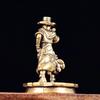Solid Brass Dance Cowboy Figurines Miniatures Vintage Metal Characters Model Statue Desktop Toy Ornament Decorations Collections