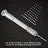 Mini Precision Hand Twist Drill with 10 Drill Bits and 1 Hand Drill Bit for and Portable and Easy to Carry (0.5, 0.6, 0.7, 0.8, 0.9, 1, 1.2, 1.5, 1.8,