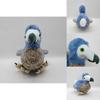 Cuddly 7.8in Dodo Plush Toy Blue Bird Soft Stuffed Animal Doll For Kids Xmas Gifts