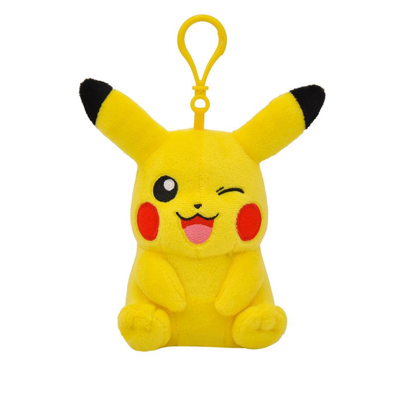 Plush Keychain Cartoon Toys Pendant Doll Anime Figures Pikachu Charmander Psyduck Squirtle Snorlax Kids Toy Xmas Gift