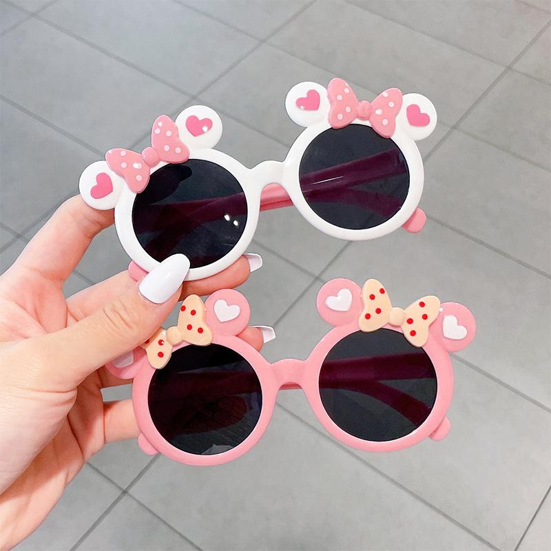 Children Cute Cartoon Sunglasses Boy Girl Outdoor Sun Protection Summer Shades Baby Photography Glasses Eye Wear UV400 Protection