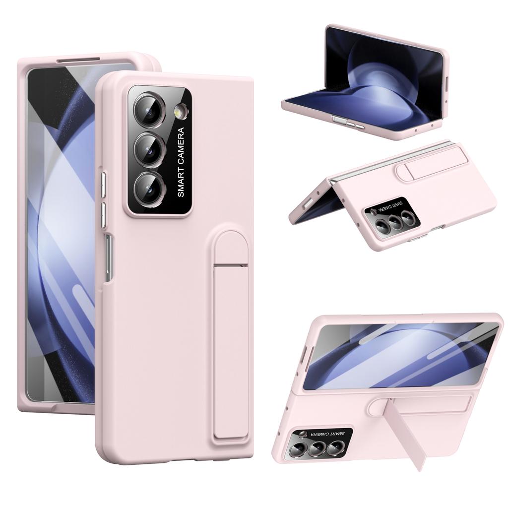 For Samsung Galaxy Z Fold5 5G Case Foldable Kickstand Skin-Touch PC Phone Cover Built In Screen Protector