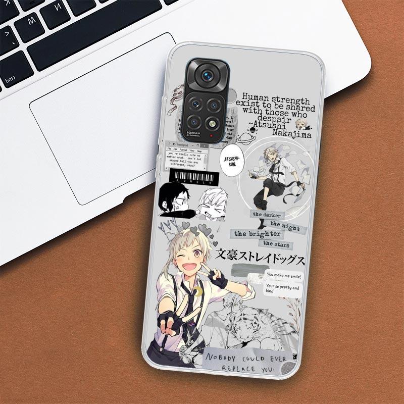 Bungo Stray Dogs Nakajima Atsushi Phone Case For Xiaomi Redmi Note 14 13 12 12S 11 Pro Plus 11S 10 10S 11T 11E Soft Transparent
