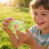Mini Glitter Salamander Squeeze Toy Stress Relief Lying Salamander Sensory Toy Decompression Clear Animal Fidget Toy