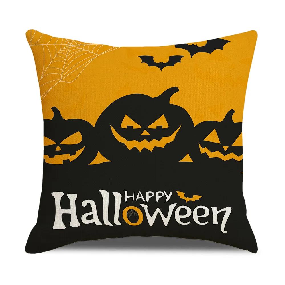 Pumpkin Collection Halloween Themed Pillowcase Sofa Cushion Cover Holiday Gift Party Decoration Home Decor