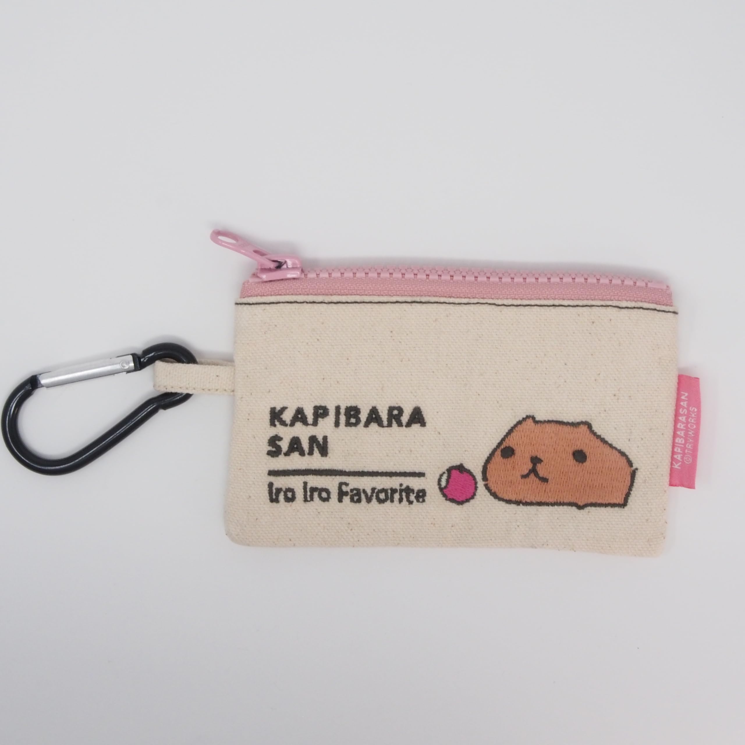 

Embroidery Carabiner Pouch Capybara-san (RINGO) MAK-43