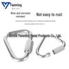 304/316 Stainless Steel Triangle Quick Link Lock Carabiner Buckle