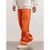 Men Side Striped Drawstring Casual Pants Loose Wide Leg Elastic Waist Street Sport All Season Trousers