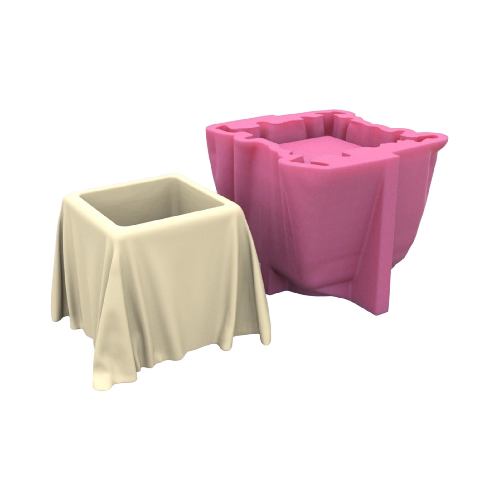 

Silicone Mold Flower Pots Mold Succulent Planter Moulds Table Shape Concrete Casting Molds Suitable for Crafting Planter