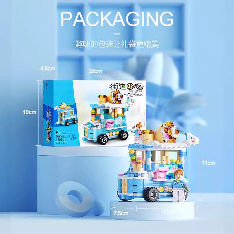 Compatible With Lego Building Block Mini City Building Street View Children'S Educational Enlightenment Assembled Toys Institutional Gifts