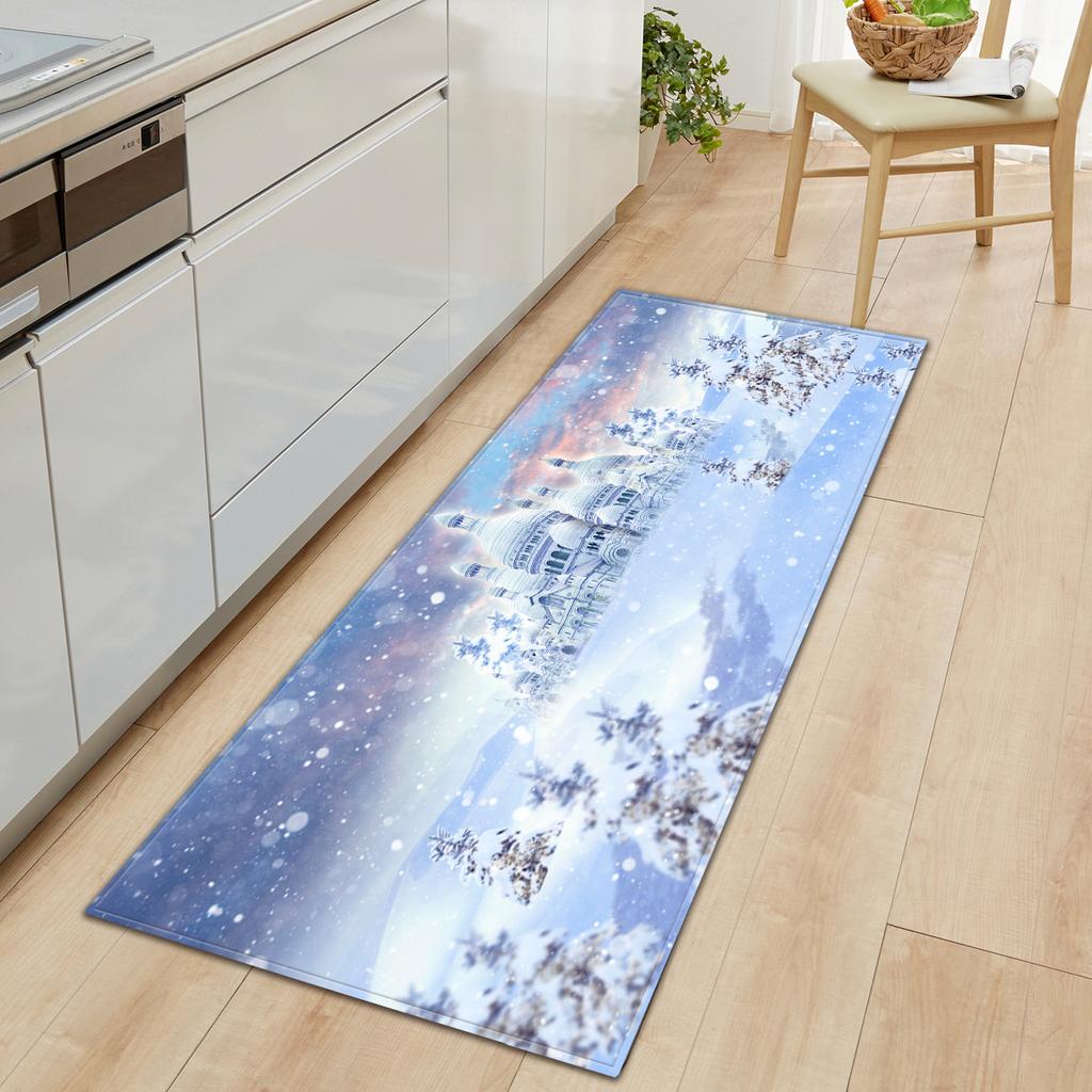 Christmas Kitchen Sand Carpet Doormat Long Floor Mat