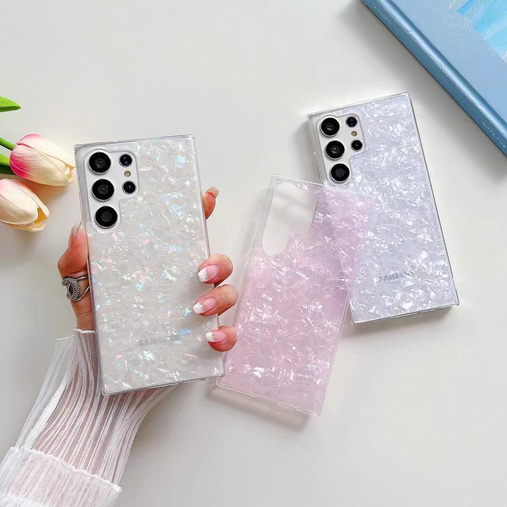Dreamy Shell Pattern Silicone Case for Samsung S25U/A55/A16/Note20/S24FE