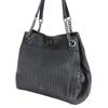 Gebrauchte COACH Schultertasche Edy 26834 Tabby-Leder Schwarz Kette