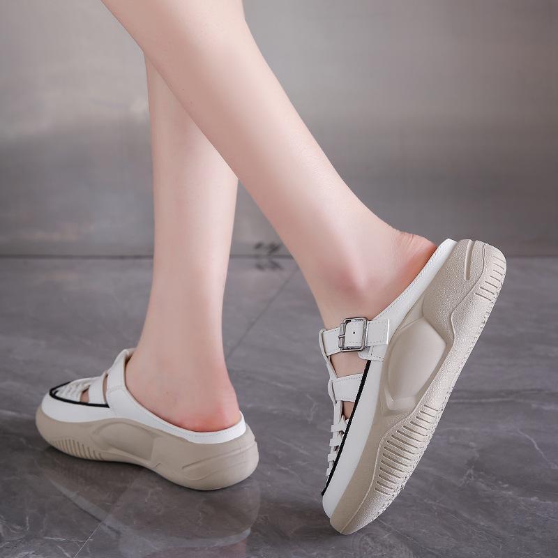 Sandale versatile pantofi albi mici pentru femei vara nou este sandale cu platformă casual respirabile pentru femei