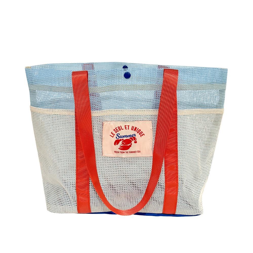 Large Capacity Mesh Storage Bag Hollow Out Design Swimming Pool Bag for Swimming Pool 1pc