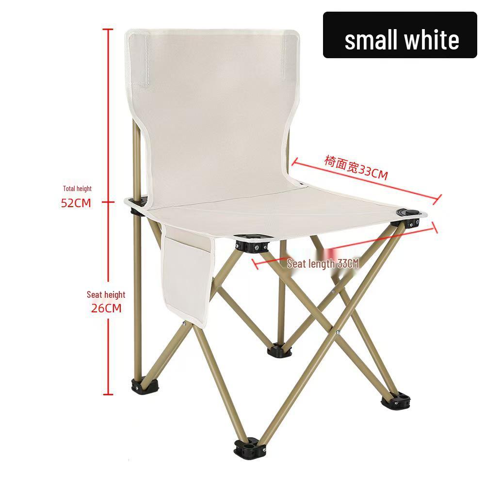 Portable Folding Chair with Backrest for Sketching, Home, Fishing, and Camping