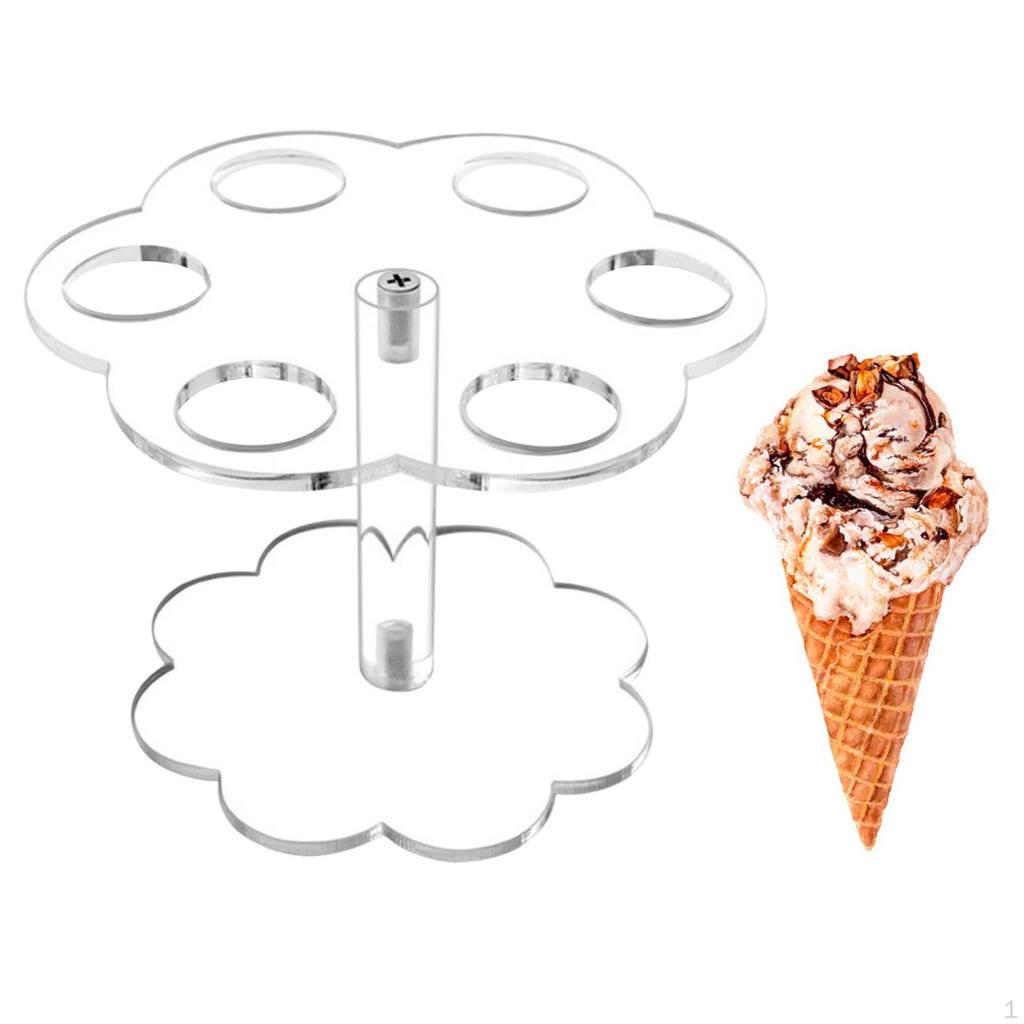 Acryl-Eistütenhalter, Wurst-/Waffelhalter-Ständer