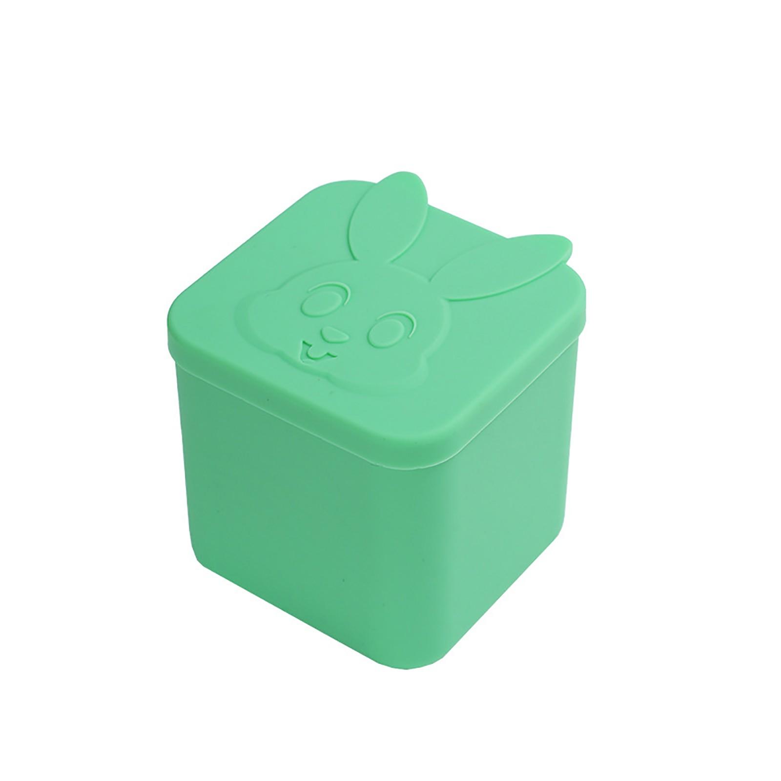 

Контейнер для заправки на вынос, 180 мл, маленькая силиконовая чашка с герметичной силиконовой крышкой, подходит для ланч-боксов, пикников и путешествий One Size светло-зеленый