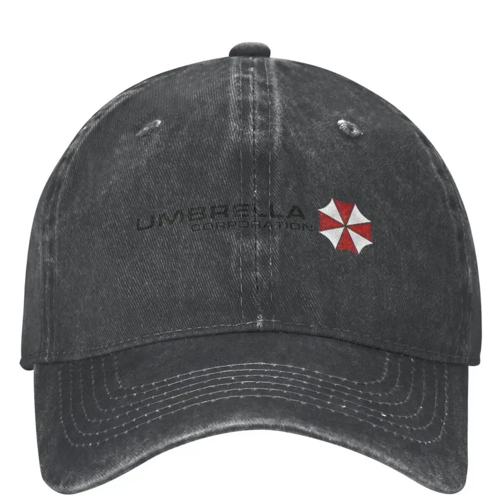 Herren Damen Umbrell Resident Evils 4 Baseballkappen Vintage Used Gewaschen Snapback Hut Verstellbar