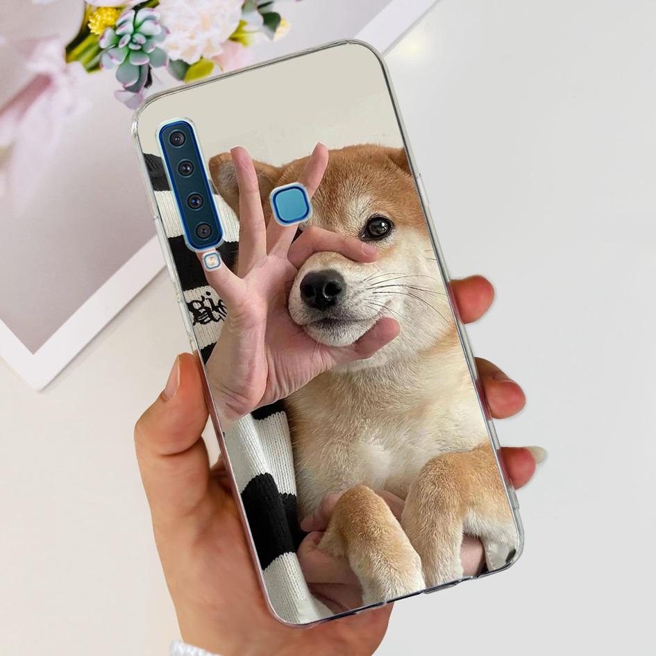 For Samsung Galaxy A9 2018 Case A920 SM-A920F Silicone Cover Popular Flower Clear TPU Soft Phone Case For Samsung A9 2018 Bumper