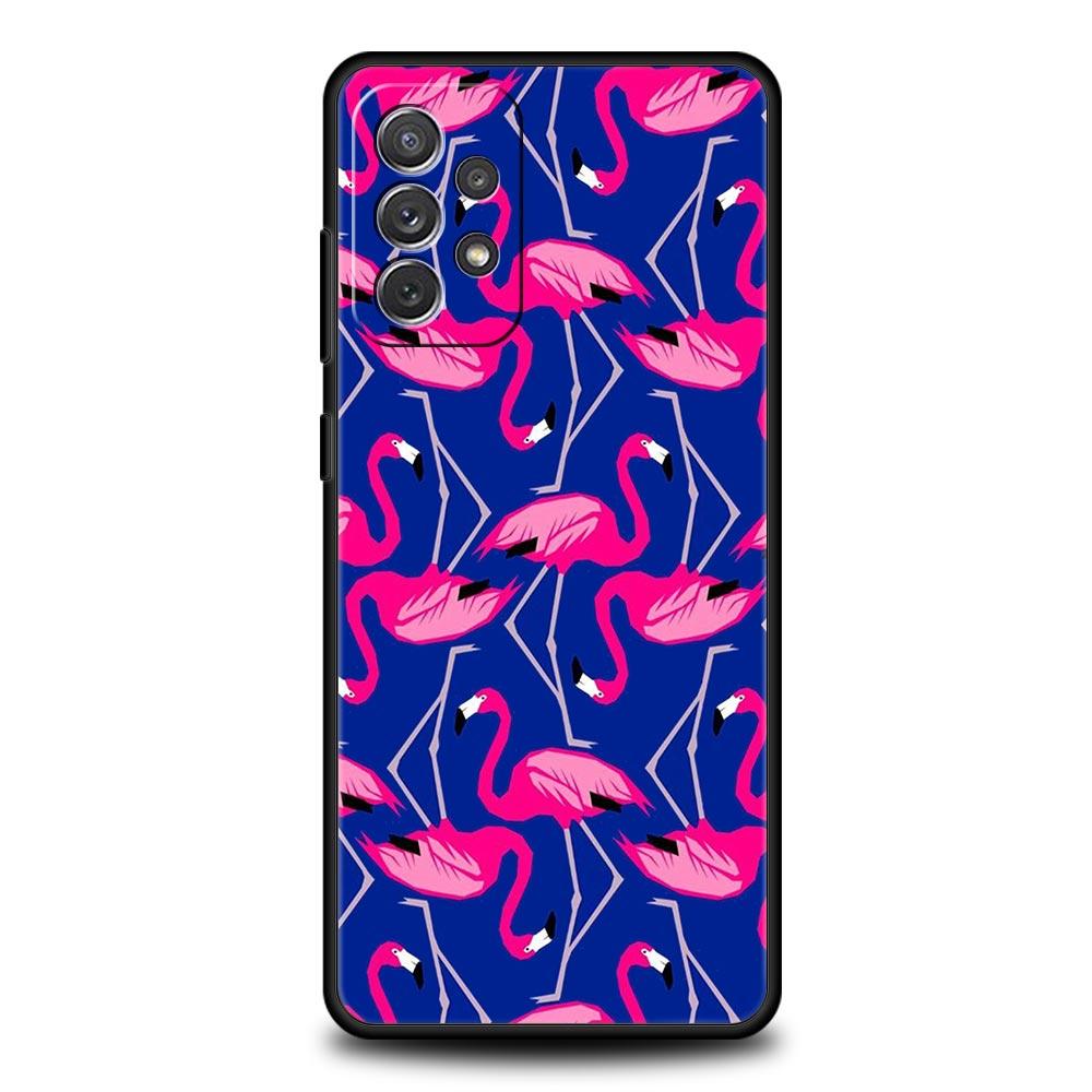 Pink Red Flamingo Phone Case For Samsung Galaxy A51 A71 A21S A12 A11 A31 A41 A01 A03s A52 A32 A22 A13 A23 A33 A53 A73 5G Cover
