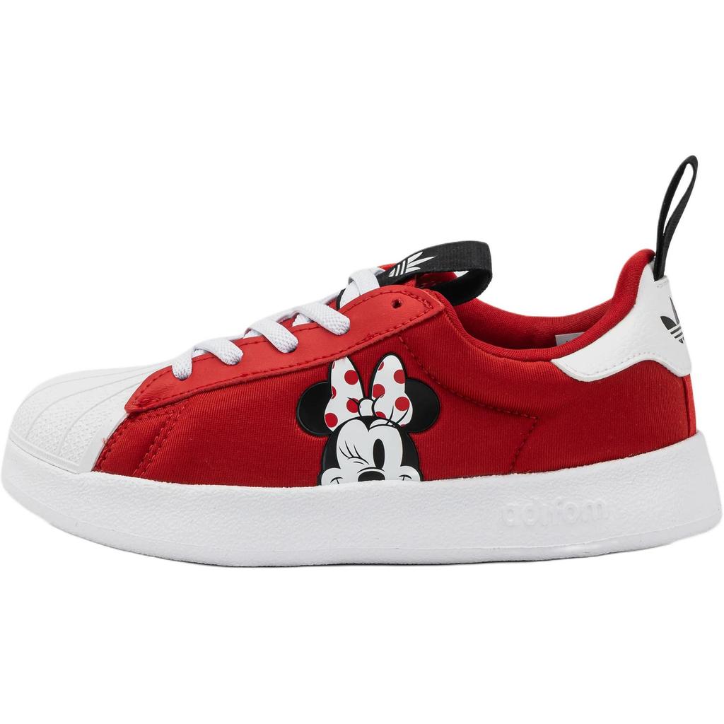 Adidas Disney X  Originals Adifom Superstar 360 Comfortable Versatile Durable Low-Top Kids Skate Shoes Kids sneaker Red White JH5178