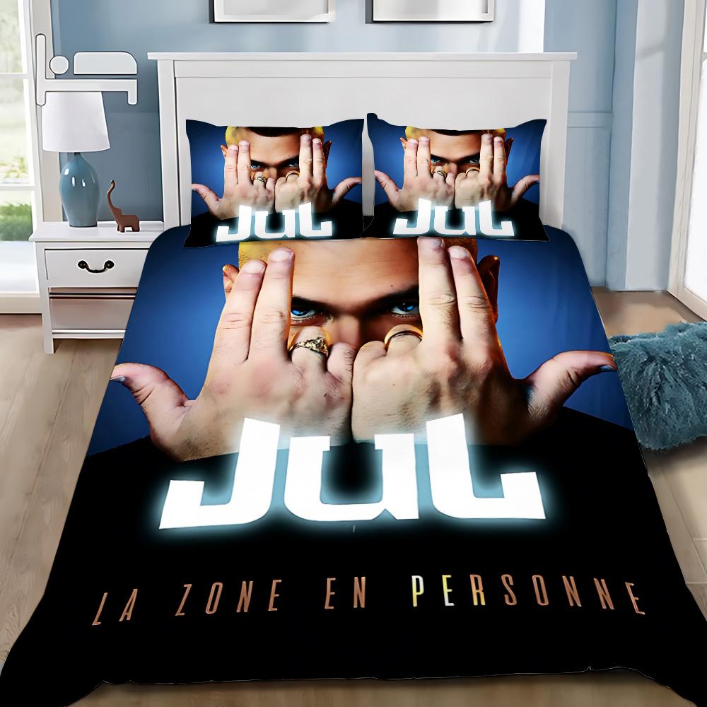 Duvet Cover Rapper JuL C'est Pas Pillowcase Bedding Des Lol Set Adult BoyGirl Bedroom Decoration Single Double Large Size Bed