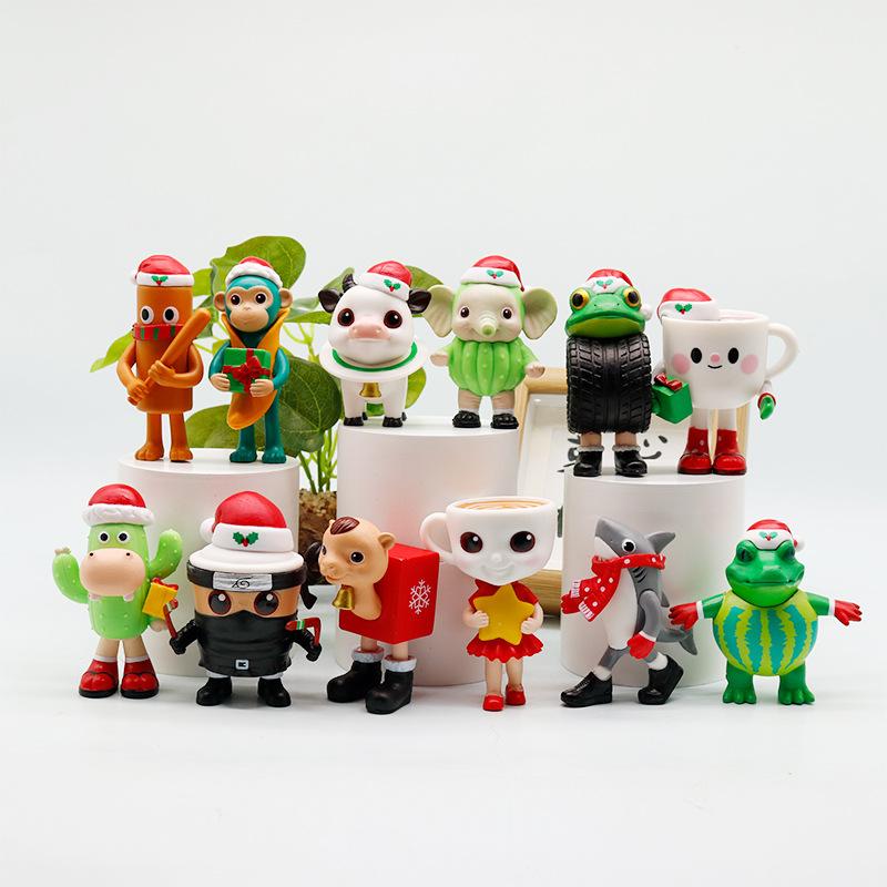 Tung tung tung Sahur Figuras Christmas Blind Box Tung Tung Sahur Tralalelo Tralala Figure Toy Desktop Ornament Christmas Gift
