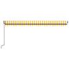 Automatic Awning with LED Lights & Wind Sensor 500x300 cm Yellow White