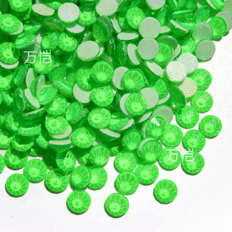 Green Series Glass Hot Drill, Crystal Hot Melt Adhesive Imitation Austrian Hot Drill Diy Clothing Luggage Rhinestone Jewelry Accessories