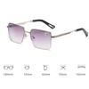 Fashion Men Women's Myopia Glasses Business Half Frame Anti Blue Light Near Sight Eyeglasses with Diopter 0 TO -4.0 Eyewear