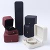 Elegant PU Leather Jewelry Box with Gold Buckle - Round Corner Design for Rings, Brooches, Pendants, Bracelets, and Chains.