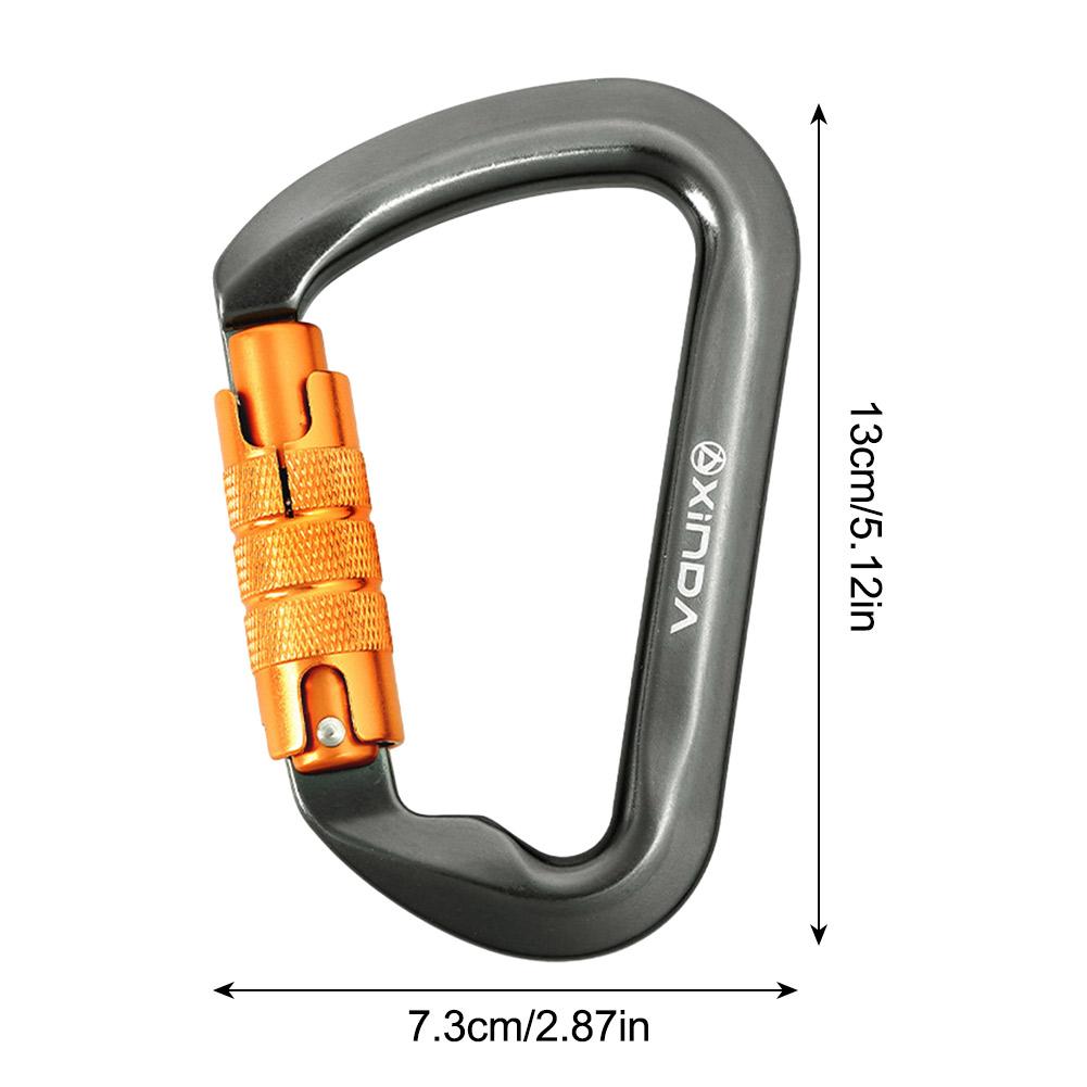 30kN Climbing Carabiner Heavy Duty Rock Climbing Carabiner Caribeaner Clips for Rock Climbing Rappelling and Mountaineering