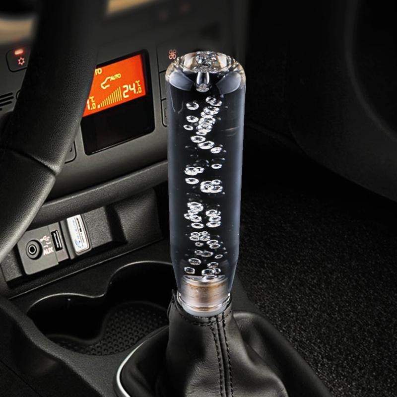 Transparent Bubble Växelknopp Manuell Växelspakshandtag Stickadapter Universell Lämplig För Biltillbehör