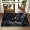 Crystal Velvet Square Rug Custom NameThe Cure Pattern Non Slip Home Floor Decor Rug
