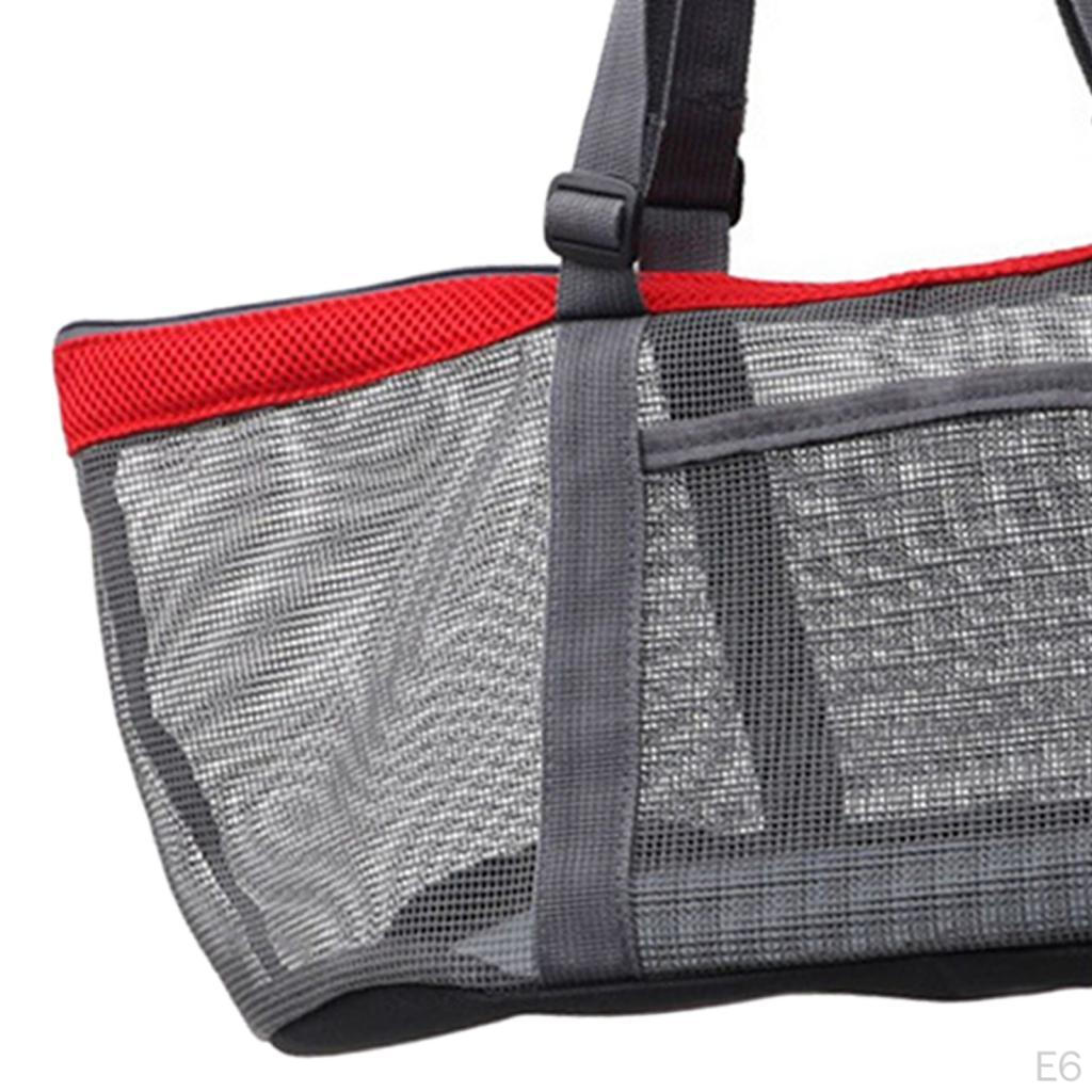 Pet Carrier Bag Handbag Dog Purse Cage Mesh Design with Removable Mat Tote Shoulder