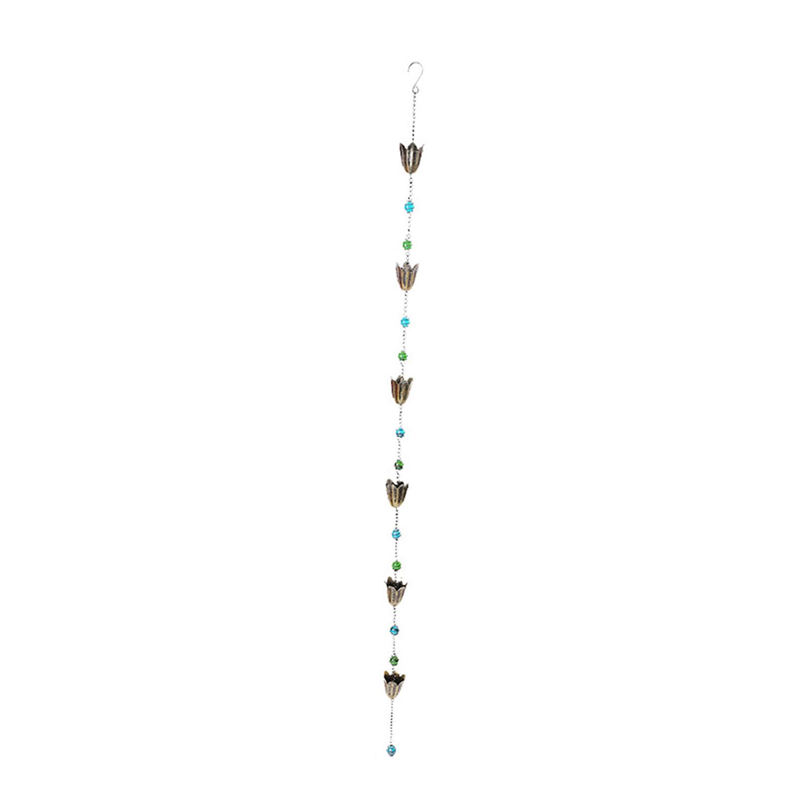 

Rain Chain Adapter Convenient Easy Installation Easy to Clean Iron Water Diverter Accessories for Downspout Garden Outdoor тюльпан кольору